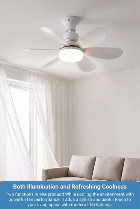 Sinbo SF-7708-W Ventilador de techo con control remoto e iluminación LED, Blanco Sinbo SF-7708-W Ventilador de techo con control remoto e iluminación LED, Blanco